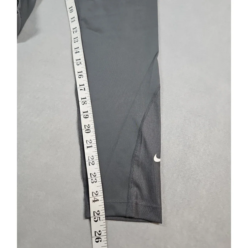 Nike One Womens Gray High Rise 7/8 Dri-FIT Leggings Size Medium NWT